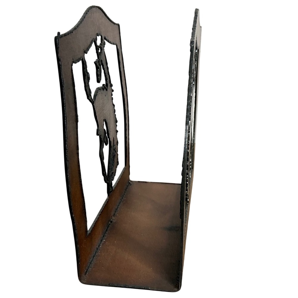 Rustic Metal Western‎ Bronc Rider Napkin Holder Table Decor - Picture 4 of 8
